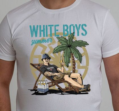T-Shirt – Weiß für Jungen, Sommer